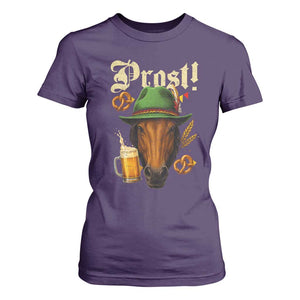 Oktoberfest Horse T Shirt For Women German Octoberfest Beer Prost Drinking TS10 Purple Print Your Wear