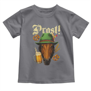 Oktoberfest Horse Toddler T Shirt German Octoberfest Beer Prost Drinking TS10 Charcoal Print Your Wear
