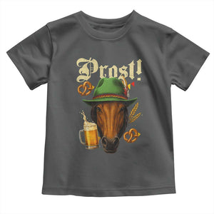Oktoberfest Horse Toddler T Shirt German Octoberfest Beer Prost Drinking TS10 Dark Heather Print Your Wear