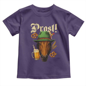 Oktoberfest Horse Toddler T Shirt German Octoberfest Beer Prost Drinking TS10 Purple Print Your Wear