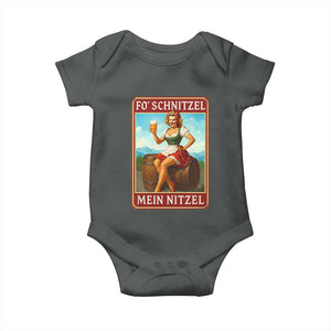 Funny Oktoberfest Baby Onesie German Octoberfest Matching Drinking Beer Pun Up Girl TS10 Dark Heather Print Your Wear