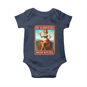 Funny Oktoberfest Baby Onesie German Octoberfest Matching Drinking Beer Pun Up Girl TS10 Navy Print Your Wear