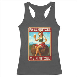 Funny Oktoberfest Racerback Tank Top German Octoberfest Matching Drinking Beer Pun Up Girl TS10 Dark Heather Print Your Wear