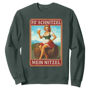Funny Oktoberfest Sweatshirt German Octoberfest Matching Drinking Beer Pun Up Girl TS10 Dark Forest Green Print Your Wear