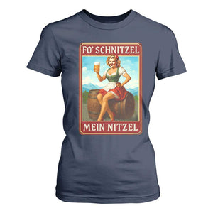 Funny Oktoberfest T Shirt For Women German Octoberfest Matching Drinking Beer Pun Up Girl TS10 Navy Print Your Wear