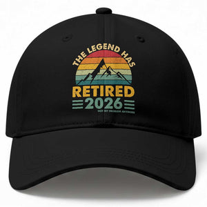 Retired 2026 Not My Problem Anymore Baseball Cap Vintage Retirement Gift