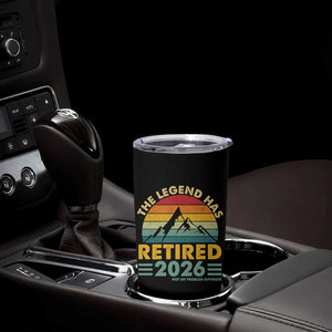 Retired 2026 Not My Problem Anymore Tumbler Cup Vintage Retirement Gift