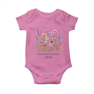 Officially Retired 2026 Wildflowers Botanical Floral Graphic Baby Onesie TS10 Azalea Print Your Wear