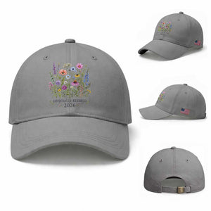 Officially Retired 2026 Wildflowers Botanical Floral Graphic Baseball Cap