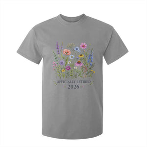 Officially Retired 2026 Wildflowers Botanical Floral Graphic T Shirt For Kid TS10 Sport Gray Print Your Wear