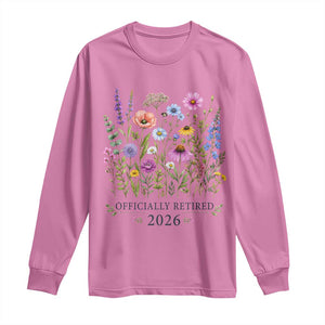 Officially Retired 2026 Wildflowers Botanical Floral Graphic Long Sleeve Shirt TS10 Azalea Print Your Wear