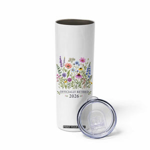 Officially Retired 2026 Wildflowers Botanical Floral Graphic Skinny Tumbler