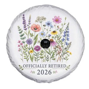 Officially Retired 2026 Wildflowers Botanical Floral Graphic Spare Tire Cover TS10