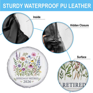 Officially Retired 2026 Wildflowers Botanical Floral Graphic Spare Tire Cover TS10
