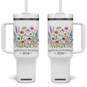 Officially Retired 2026 Wildflowers Botanical Floral Graphic Tumbler With Handle