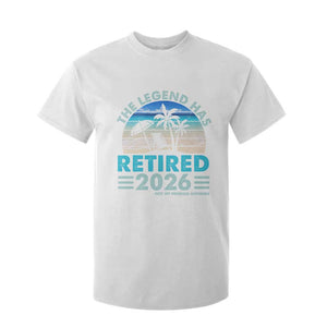 The Legend Has Retired 2026 T Shirt For Kid Vintage Tropical Beach Sunset Graphic Ocean Vibes TS10 White Print Your Wear