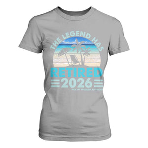 The Legend Has Retired 2026 T Shirt For Women Vintage Tropical Beach Sunset Graphic Ocean Vibes TS10 Sport Gray Print Your Wear