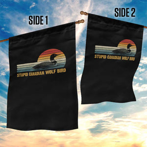 Stupid Canadian Wolf Bird Garden Flag Retro LGBT Hockey Fan TS10 Print Your Wear