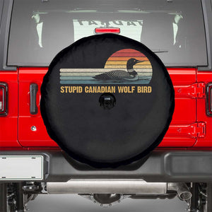 Stupid Canadian Wolf Bird Spare Tire Cover Retro LGBT Hockey Fan TS10 Black Print Your Wear