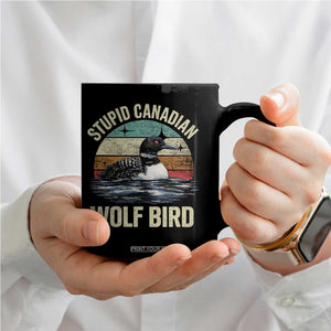 Stupid Canadian Wolf Bird Coffee Mug Funny Retro LGBT Romance Hockey Fan TS10 Print Your Wear
