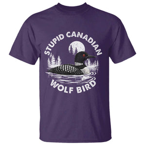 Stupid Canadian Wolf Bird T Shirt Sarcastic LGBT Hockey Fan TS10 Purple Print Your Wear
