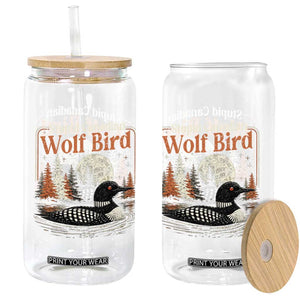 Stupid Canadian Wolf Bird Glass Can Retro LGBT Hockey Fan Romance TS10 Print Your Wear
