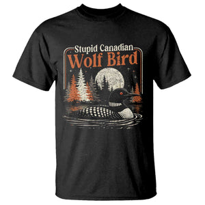 Stupid Canadian Wolf Bird T Shirt Retro LGBT Hockey Fan Romance TS10 Black Print Your Wear