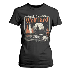 Stupid Canadian Wolf Bird T Shirt For Women Retro LGBT Hockey Fan Romance TS10 Black Print Your Wear