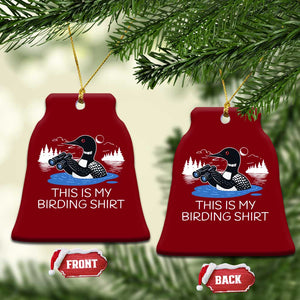 Funny Birding Ceramic Ornament Loon Bird Watching TS10 Print Your Wear