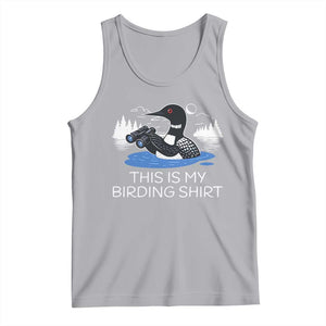 Funny Birding Tank Top Loon Bird Watching TS10 Athletic Heather Print Your Wear