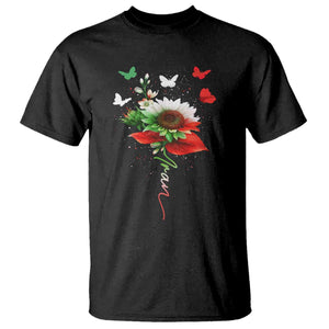 Iran T Shirt Free Iran Protest Sunflower Flag TS10 Black Print Your Wear
