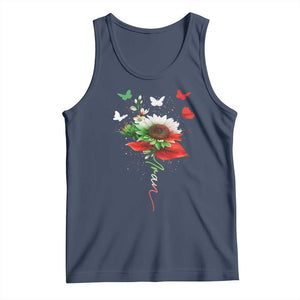 Iran Tank Top Free Iran Protest Sunflower Flag TS10 Navy Print Your Wear