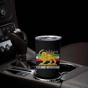 I Stand With Iran Tumbler Cup Shir o Khorshid Lion And Sun Iran Persia TS10 Print Your Wear