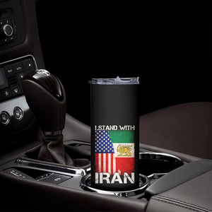 I Stand With Iran Skinny Tumbler Persian American Flag USA Persia Lion And Sun Iran TS10 Print Your Wear