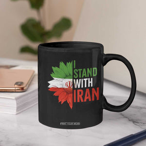 Sunflower Iran Flag Coffee Mug Persian Freedom I Stand With Iran TS10 Print Your Wear