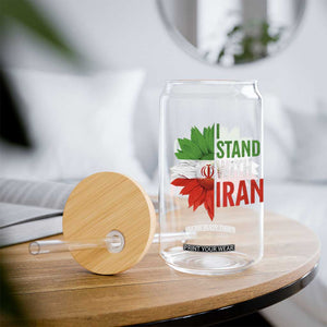 Sunflower Iran Flag Glass Can Persian Freedom I Stand With Iran TS10 Print Your Wear