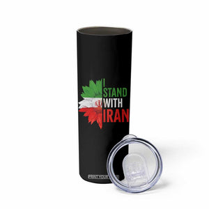 Sunflower Iran Flag Skinny Tumbler Persian Freedom I Stand With Iran TS10 Print Your Wear