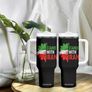 Sunflower Iran Flag Tumbler With Handle Persian Freedom I Stand With Iran TS10 Print Your Wear