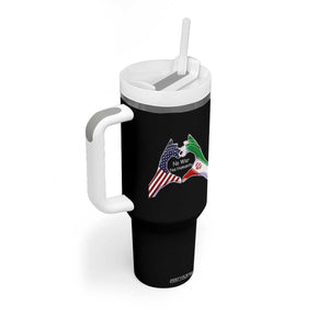 Iran Tumbler With Handle No War Yes Hummanity Persian American Flag Heart Political Statement TS10 Print Your Wear