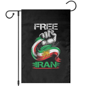 Free Iran Garden Flag Iran Lion Sun Flag Fist TS10 Black Print Your Wear