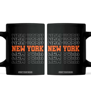 Vintage New York Coffee Mug Name Retro Design TS10 Black Print Your Wear