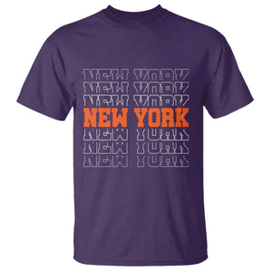 Vintage New York T Shirt Name Retro Design TS10 Purple Print Your Wear