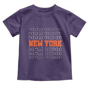 Vintage New York Toddler T Shirt Name Retro Design TS10 Purple Print Your Wear