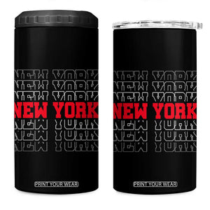 New York Vintage 4 in 1 Can Cooler Tumbler State Pride Classic Throwback Design TS10 One Size: 16 oz Black Print Your Wear