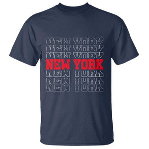 New York Vintage T Shirt State Pride Classic Throwback Design TS10 Navy Print Your Wear