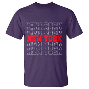 New York Vintage T Shirt State Pride Classic Throwback Design TS10 Purple Print Your Wear