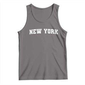 New York Vintage Varsity Sports Tank Top State Pride TS10 Deep Heather Print Your Wear