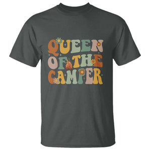 Camper Queen T Shirt Retro Groovy Funny Women Girls RV Camping Lovers TS10 Dark Heather Print Your Wear