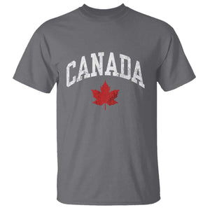 Canada Maple Leaf T Shirt Canadian Pride TS10 Charcoal Print Your Wear