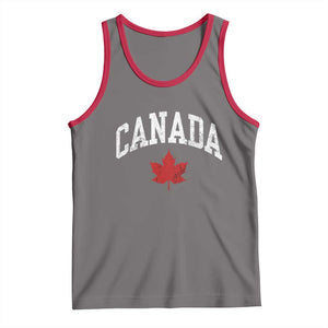 Canada Maple Leaf Tank Top Canadian Pride TS10 Deep Heather Red Print Your Wear
